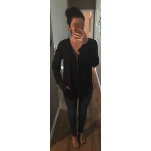 Michael Kors navy blue blouse